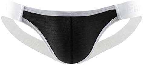 Ylquor Fashion Men's Low-Waist Underwear Sexy Patchwork Triangular UnderwearBikini Enhancing Functional Comfort Bulge Dual Fly Workout Novelty