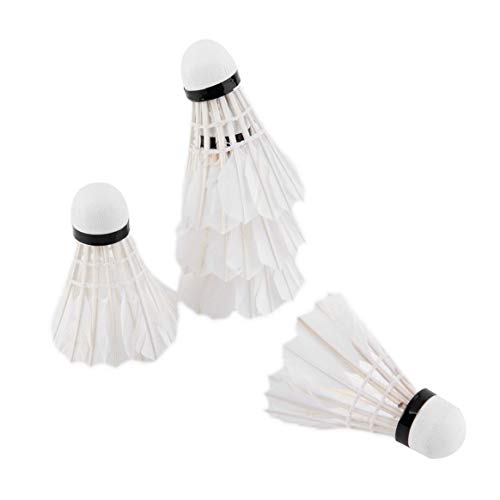 5pcs Goose Feather Shuttlecock Bird White Badminton Ball Game Sport Training Hot CH