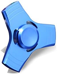 SPORTOTS Metal 3D Ultra Durable Triangle Hand Spinner EDC Fidget Toy for For ADD, ADHD, Anxiety, and Autism Adult Children Blue