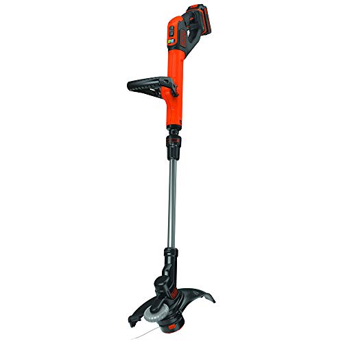 Black & Decker LST522R 20V MAX 2.5 Ah Cordless Lithium-Ion 12 in. 2-Speed String Trimmer/Edger Kit (Renewed)