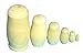 6inch Set of 6pcs Unpainted Blank Russian Nesting Doll Matryoshka DIY Wooden Gift