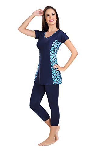 Rovars One Piece Three Fourth Swimming Costume for Women I Removable Pads 4 Rovars One Piece Three Fourth Swimming Costume for Women I Removable Pads - Image 4