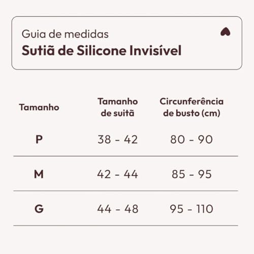 Sutiã De Silicone com Efeito Lifting Natural e Design Discreto | Fecho Central Ajustável Fita Up