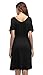 LouKeith Women Plus Size Casual V Neck Short Cap Sleeve Slim Tunic Flare Dress