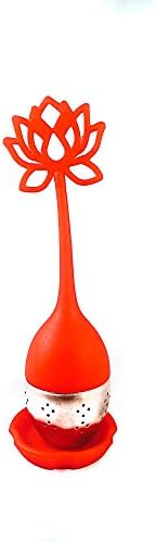 Tea Cutie Lotus Flower Tea Infuser in Sunset Red (Set of 4)
