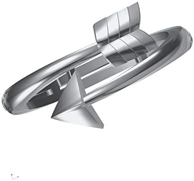 925 Sterling Silver Arrow Ring, Graduate Gift, Free Size Adjustable Inspirational Finger Rings for Women & Girls