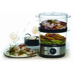 double decker food steamer