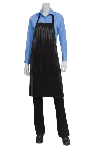 Chef Works Pinstripe Bib Apron (CSAA)