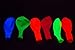 DirectGlow UV Neon Fluorescent Blacklight Reactive Glow Party Balloons (25)