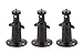 Wasserstein Adjustable Security Wall Mount Compatible with Arlo Ultra, Pro, Pro 2, Pro 3 & Other Compatible Models (3-Pack, Black) primary