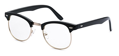 black fake glasses fashion