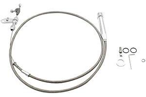 WONVON Transmission Kick Down Cable,700-R4 Stainless Steel Braided Detent Kickdown Wiring Kit SBC BBC Transmission For Chevy Pontiac Oldsmobile Buick Etc