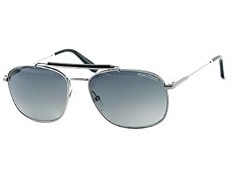 Tom Ford Marlon Matte Gunmetal Metal Frame Sunglasses 57mm