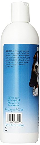 Bio-Groom Fluffy Puppy Tear Free Shampoo, 12 Ounces, and Bio-Groom Silk Conditioning Creme Rinse, 12 Ounces - Combo Pack for Dogs and Cats - 2 Items Total