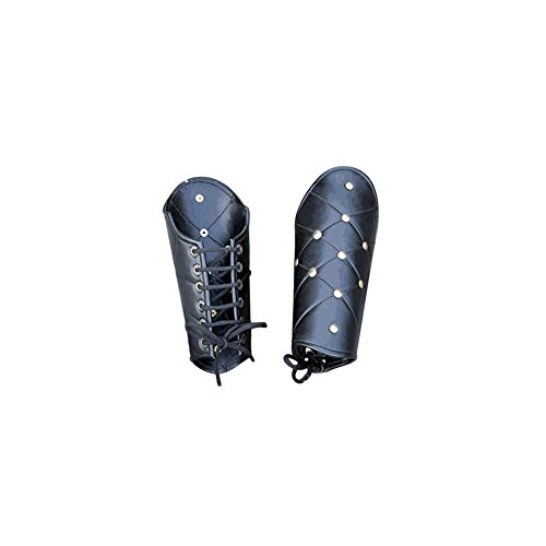 Leather Vambraces One Size Fit All - Black