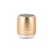 TYLT Mini Boom Bluetooth Speaker (Gold) 3W Output on Bluetooth 4.2 & Up to 4 Hours of Playback on One Charge from This Portable Wireless Speaker with Microphone, Includes Micro USB Charging Cord