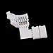 LEORX LED Strip Connector 5050 LED Connector 10mm LED RGB Connector L-shape LED Strip Light Connectors (5pcs)