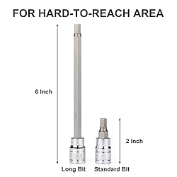 Mayouko 3/8" Drive Extra Long Allen Hex Bit Socket