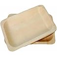 Perfectware 7" Earth Friendly All Natural Premium Quality 100% Compostable & Biodegradable Disposable Plates- Package of 25ct, (PW-Plate 7-25) Brown