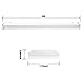 AntLux 72W LED Wraparound Light 4FT LED Office Lights Ceiling, 8600 Lumens, 4000K Neutral White, 4 Foot Flush Mount Wrap Lighting Fixture for Garage Workshop, Fluorescent Light Replacement
