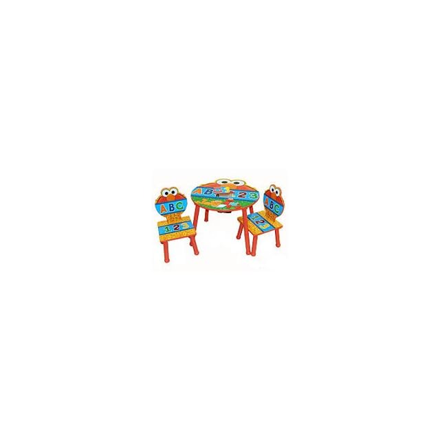 Sesame Street Elmo 123 Theme Storage Table & Chairs Set on PopScreen