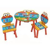 Sesame Street Furniture Collection - ABC Round Table and Chair Set