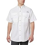 Columbia Men's Bonehead Short Sleeve Shirt, White, XX-Large