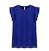 Tsmile Clearance Womens Loose Chiffon Short Tops Tulip Sleeve Casual Blouse Shirt