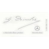 Genuine Mercedes-Benz A0045847338 Clear Daimler Back Gummed Label, 1 Pack