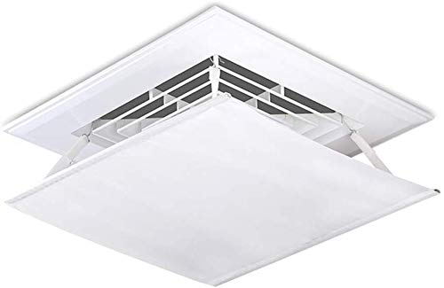 Wind Greeting Ceiling Central Air Conditioning Deflector Prevents Air From Blowing Directly to People Adjustable Blow Angle Easy to Install and Remove Oxford Cloth Material (60cm*60cm)