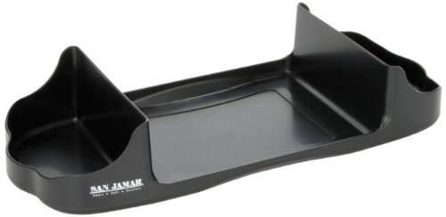 San Jamar Napkin Dispenser Caddy, Black, Plastic