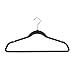 Closet Complete Premium True Heavyweight Velvet Hangers, 50, Black