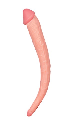 Nasstoys Maxx Men Curved Double Flesh Dong, 15 Inch