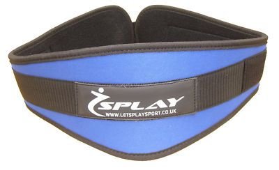 Splay Wings Weightlifting Belt BLUE (Med) 31-37