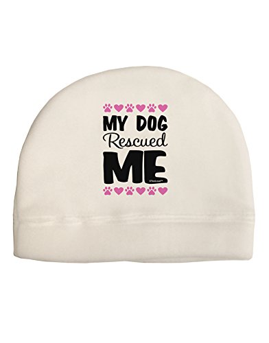 TooLoud My Dog Rescued Me Adult Fleece Beanie Cap Hat