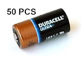 Duracell Ultra DL123A Lithium CR123A 3V Photo Lithium Batteries Bulk, Box of 50 pcs -- NEW!