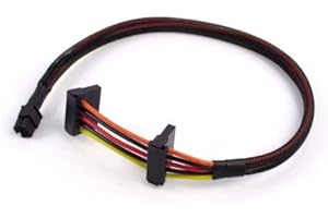 GinTai HDD Sata Power Cable Replacement for Dell Inspiron 3653 3650 3655 X9FV3 Caddy Mini 6 Pin