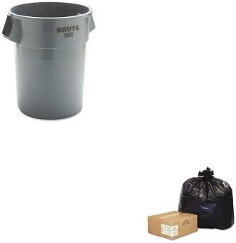 KITRCP265500GYWBIRNW4320 - Value Kit - EarthSense Recycled Can Liners (WBIRNW4320) and Rubbermaid 2655 BRUTE Container without Lid (RCP265500GY)