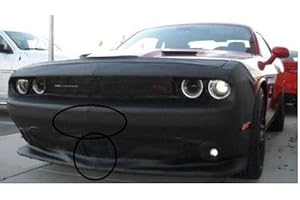 LEBRASINC Lebra 2 Piece Front End Cover Black - Car Mask Bra - Fits - 2015-2016 Dodge Challenger Scat Pack & Challenger SRT 392