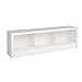 Prepac WUBD-0500-1 Calla Storage Bench, King, White, 3 Compartment
