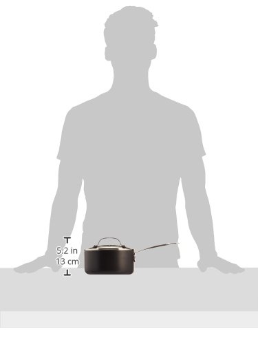 image for GOTHAM STEEL 3-Quarts (2.8 liters capacity) Saucepan with Lid Included