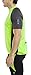 KORAMAN Men's Reflective Short Sleeve Cycling Jersey with Zipper Pocket Quick-Dry Breathable Biking Shirt Green 2XL