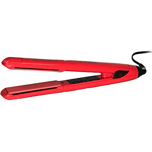 Kenneth Bernard Vibe Flat Iron – 1 Inch Professional Vibrating Ceramic Hair Straightener with Digital Heat Control – Living Coral