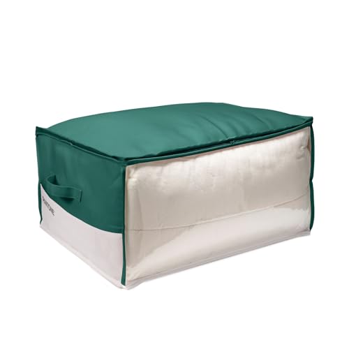 Pantone™ – platzsparender Kleiderschrank-Organizer mit Reißverschluss, Aufbewahrung von Kleidung und Bettdecken, Polyester, PVC-Fenster und Griffe, platzsparende Aufbewahrungsboxen für Schrank,