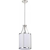 Nuvo Easton - 1 Light Pendant-19.88 Inches Tall and 9.75 Inches Wide-Polished Nickel Finish