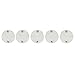 Cord Keeper (Cord Clam) 5-Pack Handmade by Hide & Drink :: White