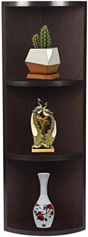 TrueBond Wall Corner Shelf Rack Set of 3 (3, Wenge)