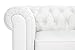 Classic Scroll Arm Tufted Bonded Leather Chesterfield 2 Seater Loveseat (White) by Divano Roma Furniture