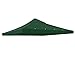 Yescom 10x10Ft Gazebo Top Replacement for Beach Cabanas for 1 Tier Outdoor Canopy Cover Patio Garden Yard Party Dark Green
