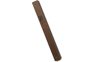 Peer Hastam Dark Brown Aluminum Weather-Proof Classic Mezuzah Case - 3.6 inches (for 2.8 Inches Scroll)